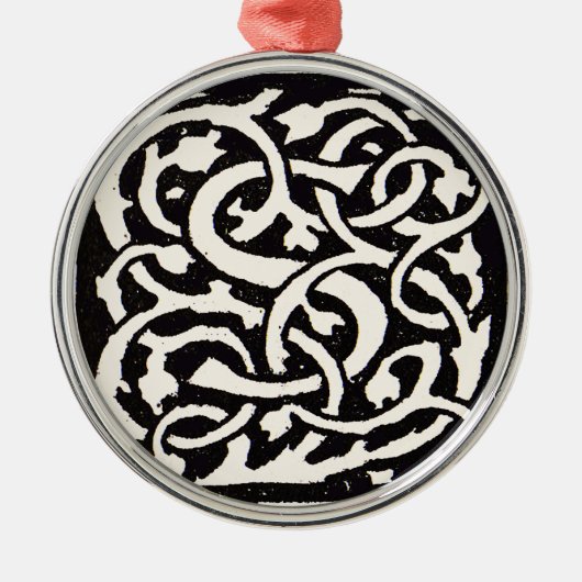 ヴィンテージモノグラムSアールヌーボー文字 メタルオーナメント (正面)