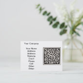 ヴィンテージモノグラムSアールヌーボー文字 名刺 (スタンド正面)