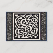 ヴィンテージモノグラムSアールヌーボー文字 名刺 (裏面)