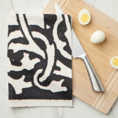 ヴィンテージモノグラムTアールヌーボーレター キッチンタオル (四つ折り)