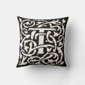 ヴィンテージモノグラムTアールヌーボーレター クッション (裏面)