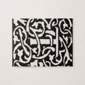 ヴィンテージモノグラムTアールヌーボーレター ジグソーパズル (横)