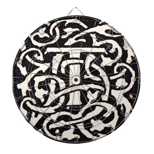 ヴィンテージモノグラムTアールヌーボーレター ダーツボード (正面)