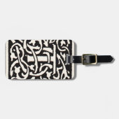 ヴィンテージモノグラムTアールヌーボーレター ラゲッジタグ (正面横)