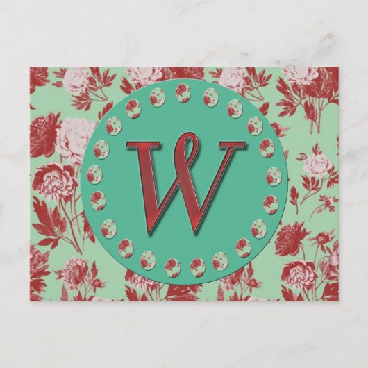 ヴィンテージモノグラムW ポストカード (正面)