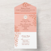 ヴィンテージモノグラ結婚ム病 オールインワン招待状 (内側)