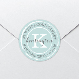 ヴィンテージモノグ素朴ラム |ラウンド住所 シール