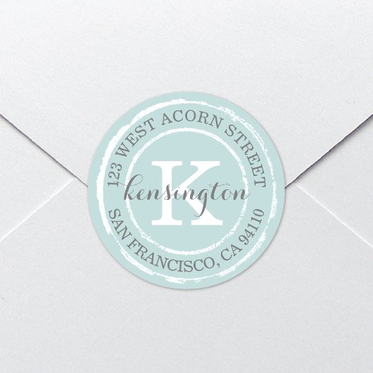 ヴィンテージモノグ素朴ラム |ラウンド住所 シール