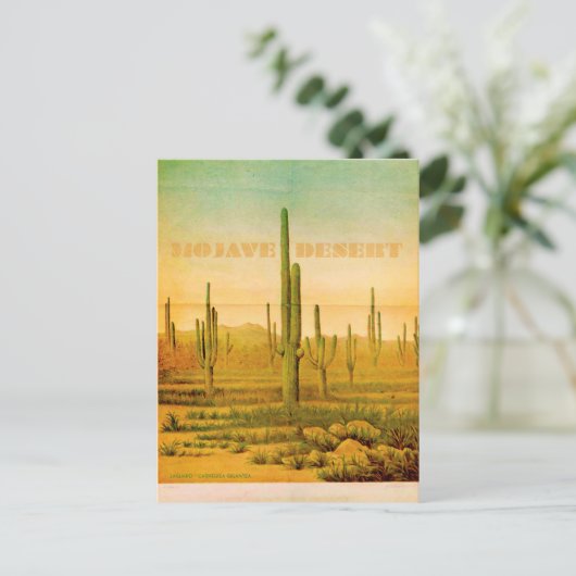 ヴィンテージモハベ砂漠の旅行はがき ポストカード (スタンド正面)