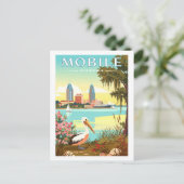 ヴィンテージモバイルアラバマ ポストカード (スタンド正面)