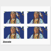 ヴィンテージモパックピアーズフルーツクレートラベル 長方形シール (シート)