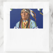 ヴィンテージモパックピアーズフルーツクレートラベル 長方形シール (バッグ)