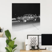 ヴィンテージモパードラッグ – クダ – シデビル ポスター (ホームオフィス)