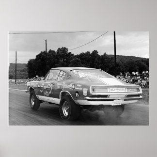 ヴィンテージモパードラッグ- Cuda - Mr 5 & 50 Poster ポスター