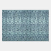 ヴィンテージモリスフローララビットアーティチョークバラ&リリー ラッピングペーパーシート (正面)