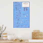 ヴィンテージモルディブの地図(1977) ポスター (キッチン)