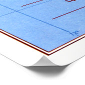 ヴィンテージモルディブの地図(1977) ポスター (角)