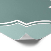 ヴィンテージモロッコのトレリス・クァトレフォイル・シームレスパット ポスター (角)