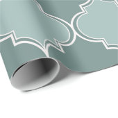 ヴィンテージモロッコのトレリス・クァトレフォイル・シームレスパット ラッピングペーパー (ロールコーナー)