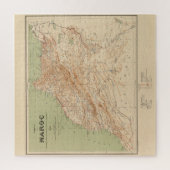 ヴィンテージモロッコの地図(1912年) ジグソーパズル (縦)