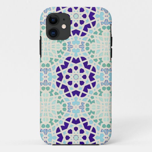 ヴィンテージモロッコタイル抽象芸術パタモダンーン Case-Mate iPhoneケース (裏面)
