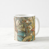 ヴィンテージモンカルロポスターバイアルフォンスミュシャ コーヒーマグカップ (正面右)