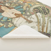 ヴィンテージモンカルロポスターバイアルフォンスミュシャ シェルパブランケット (3/4)