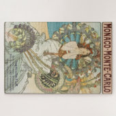 ヴィンテージモンカルロポスターバイアルフォンスミュシャ ジグソーパズル (横)