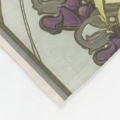 ヴィンテージモンカルロポスターバイアルフォンスミュシャ フリースブランケット (角)