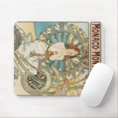 ヴィンテージモンカルロポスターバイアルフォンスミュシャ マウスパッド (マウス)