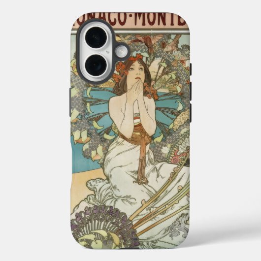 ヴィンテージモンカルロポスターバイアルフォンスミュシャ Case-Mate iPhoneケース (裏面)