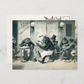 ヴィンテージモンキーバーはがき ポストカード (正面/裏面)