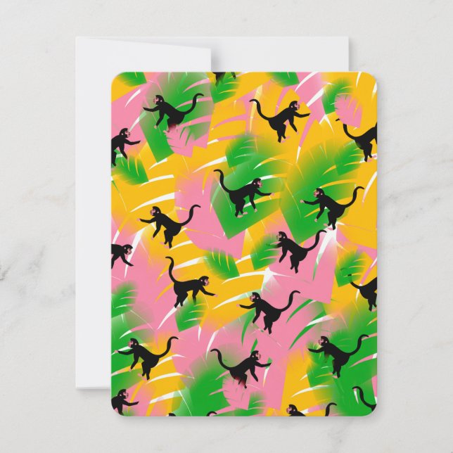 ヴィンテージモンキーパターンプリント (正面)