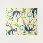 ヴィンテージモンキーマグネット タペストリー (正面(横))