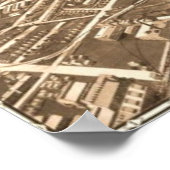 ヴィンテージモンゴメリー・アラバマの地図(1912) ポスター (角)