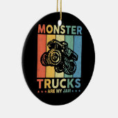 ヴィンテージモンスタートラックは私のジャム セラミックオーナメント (右)