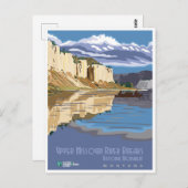 ヴィンテージモンタナリバーナショナルモニュメントトラベル ポストカード (正面/裏面)