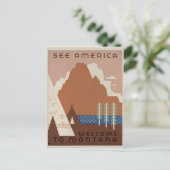 ヴィンテージモンタナ旅行。 ポストカード (スタンド正面)