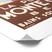 ヴィンテージモンテカルロビーチ旅行ポスター ポスター (角)