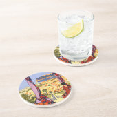 ヴィンテージモンテカルロモナコサンドストーンコースター コースター (側面)