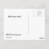 ヴィンテージモンテカーロ(モナコ)ポスター葉書 ポストカード (裏面)