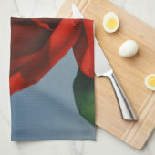 ヴィンテージモントリオックスレッドローズスイスジュネーブレイク キッチンタオル (四つ折り)