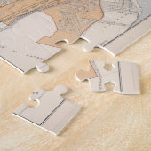 ヴィンテージモントリオールカナダの地図(1915年) ジグソーパズル (側面)