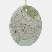 ヴィンテージモントリオール図(1901年) セラミックオーナメント (右)
