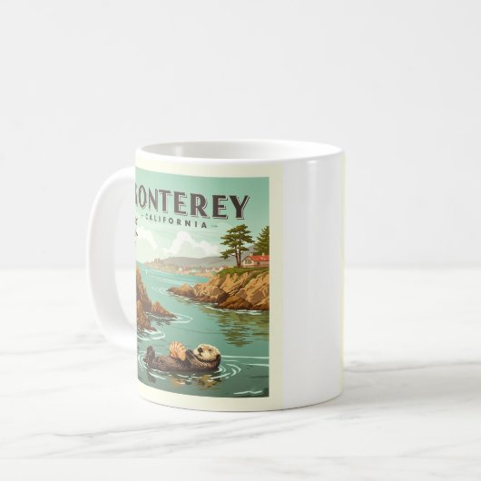 ヴィンテージモントレーカリフォルニア コーヒーマグカップ (正面左)