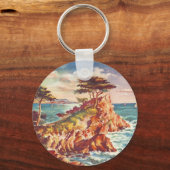 ヴィンテージモントレーコーストラインカリフォルニアツーリズムUSA キーホルダー (正面)