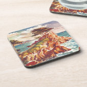 ヴィンテージモントレーコーストラインカリフォルニアツーリズムUSA コースター (左側)