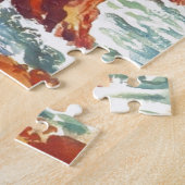 ヴィンテージモントレーコーストラインカリフォルニアツーリズムUSA ジグソーパズル (側面)