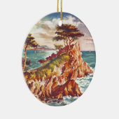 ヴィンテージモントレーコーストラインカリフォルニアツーリズムUSA セラミックオーナメント (右)