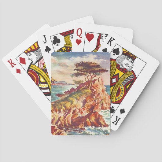 ヴィンテージモントレーコーストラインカリフォルニアツーリズムUSA トランプ (裏面)